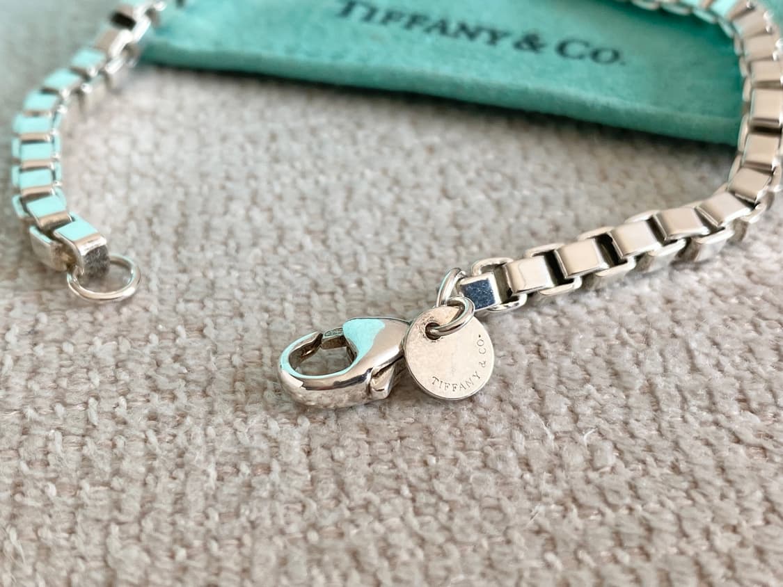티파니 실버 베네치안 팔찌 18.5CM 남녀공용 상품이미지6