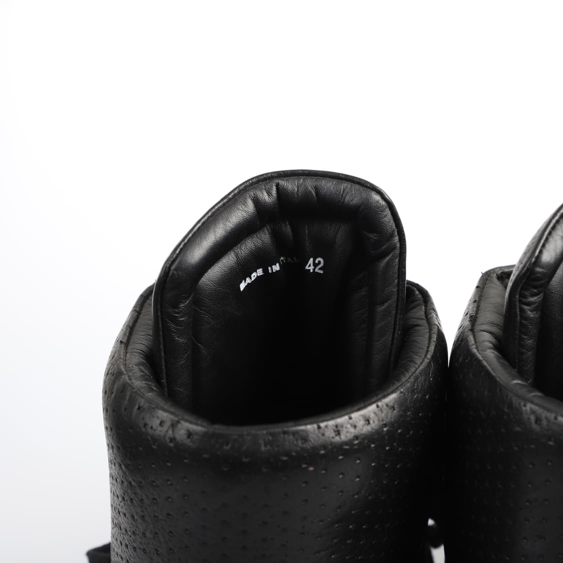 42 / Rick Owens 릭오웬스 레더 부츠 하이탑 블랙 상품이미지6