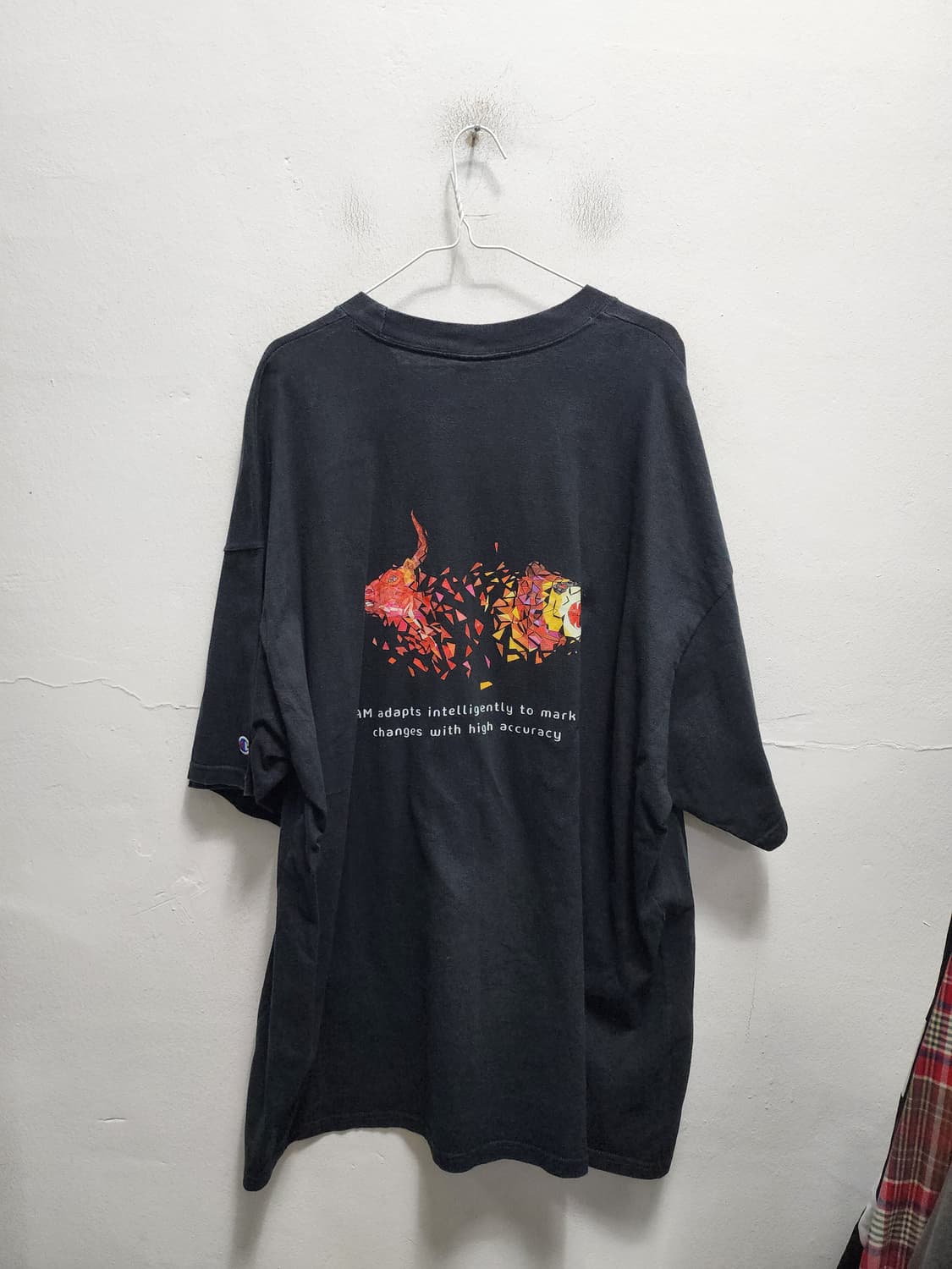 (빅사이즈) 챔피온 프린팅 반팔 티셔츠  상품이미지1