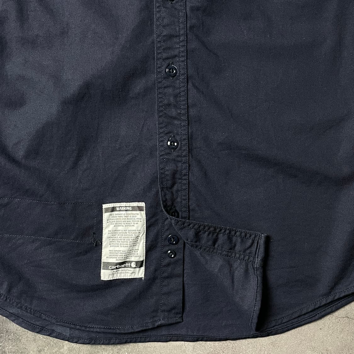 CARHARTT 칼하트 빈티지 네이비 플랩포켓 워크 셔츠 A00971 상품이미지4