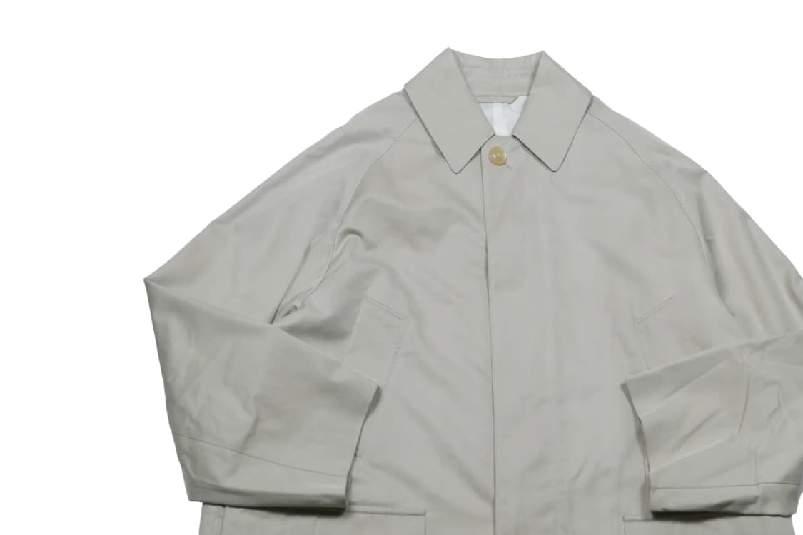 마티 앤 선즈 코튼-실크 스탠 카라 코트 상품이미지4