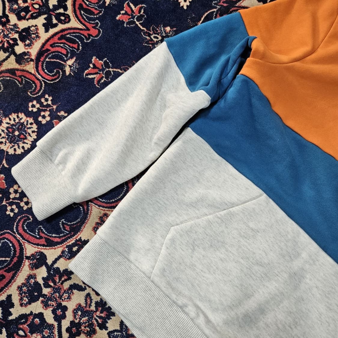 노스페이스 화이트라벨 컬러블럭 후드 티셔츠 상품이미지5