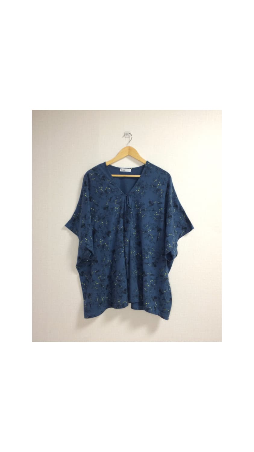 Ne-net 네넷냐 블루 프린팅 박시 티셔츠 상품이미지1