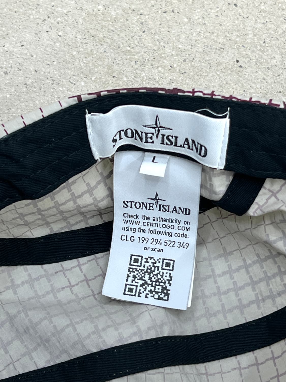 스톤아일랜드 그리드 카모 캠프 캡 상품이미지6