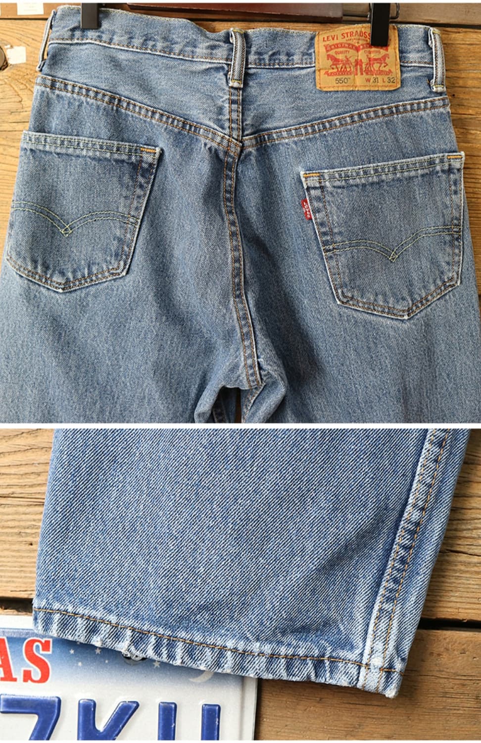  LEVIS 리바이스 550 데님 30사이즈 추천 세탁완료 상품이미지5