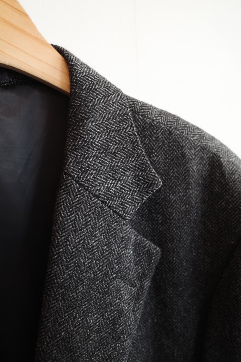 Japan brand 캐시미어100 헤링본 자켓 상품이미지3