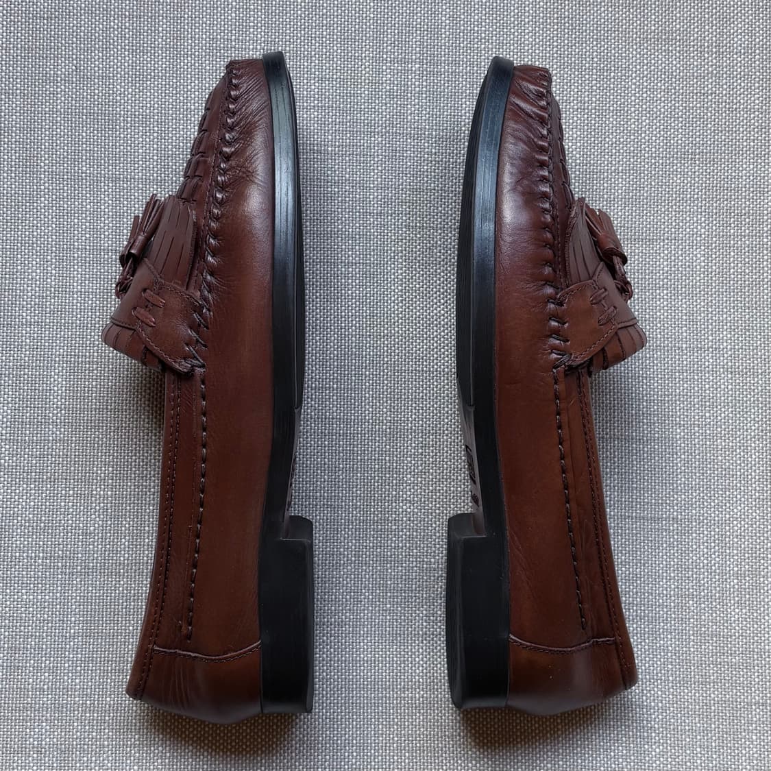 USA NUNN BUSH 브라운 위빙 프린지 태슬 로퍼 상품이미지5