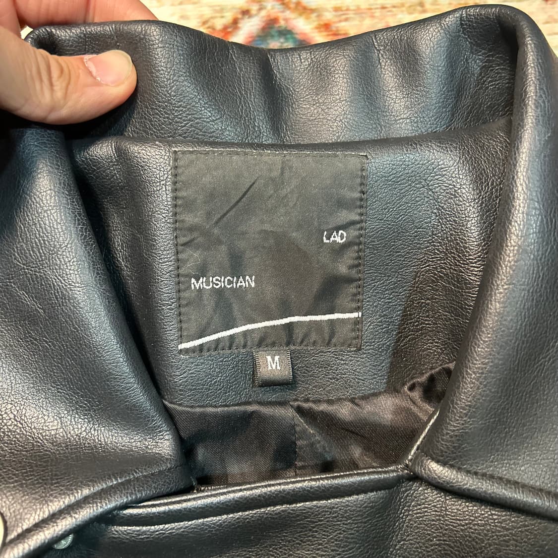 [M] 라드 뮤지션 견장 레더 자켓(샘플판) 상품이미지3