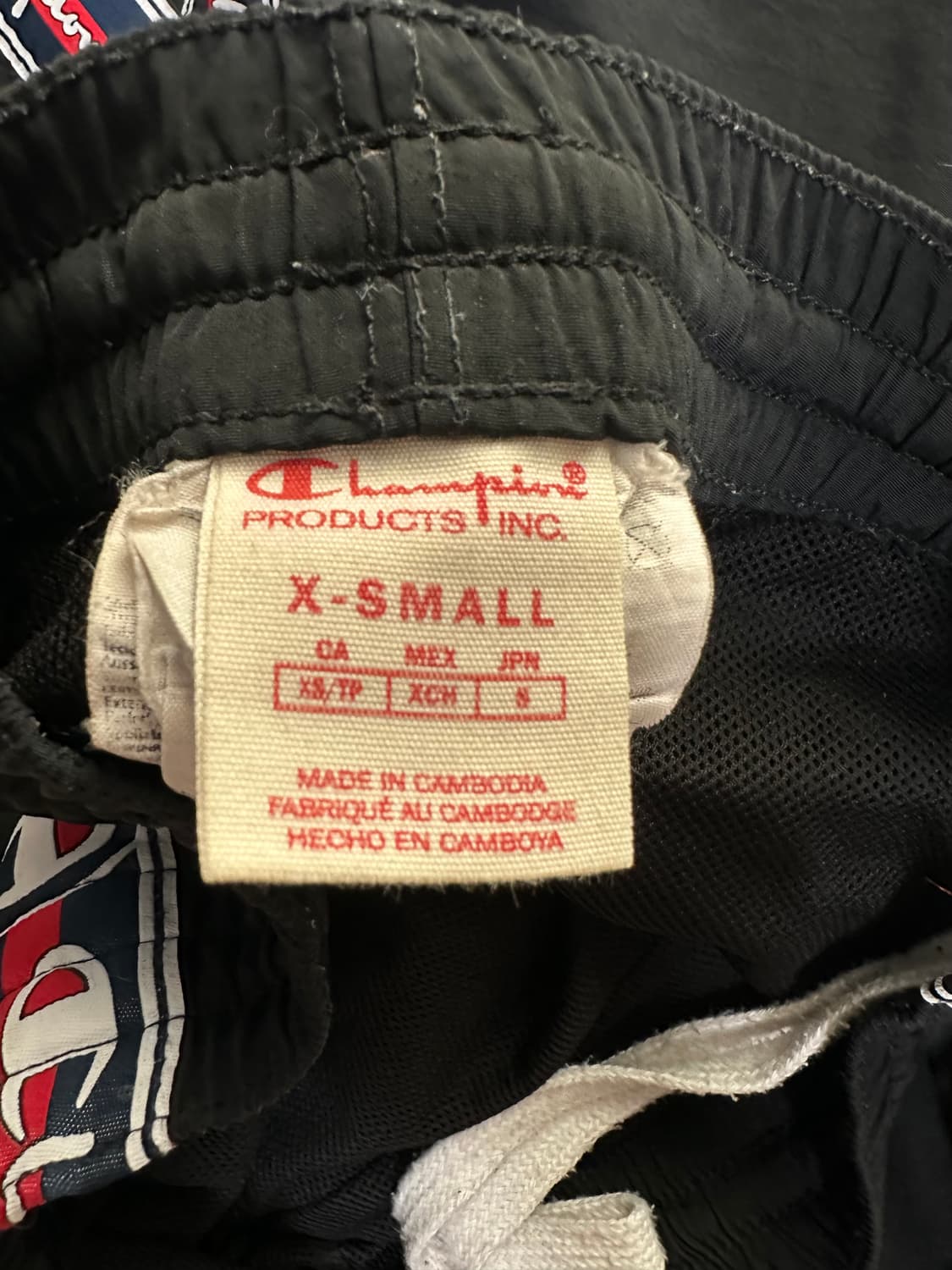 챔피온 트랙 바지 XS 블랙 상품이미지5