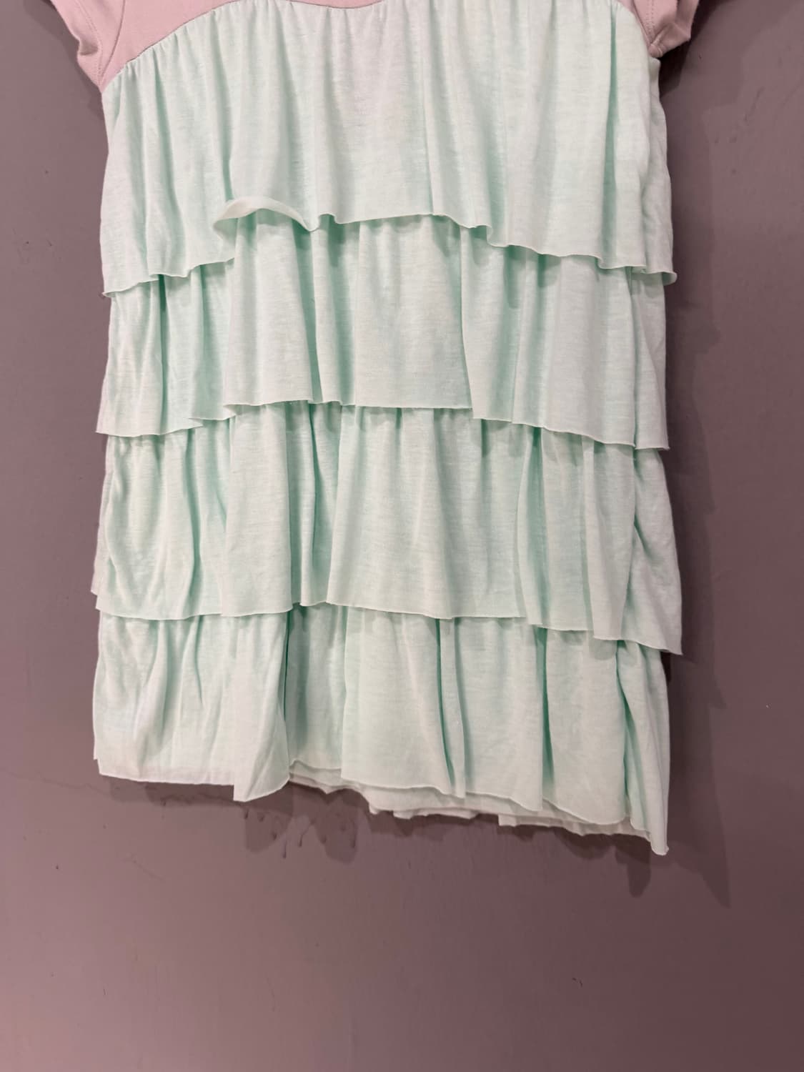 grey + mint can-can frill detail top 상품이미지7