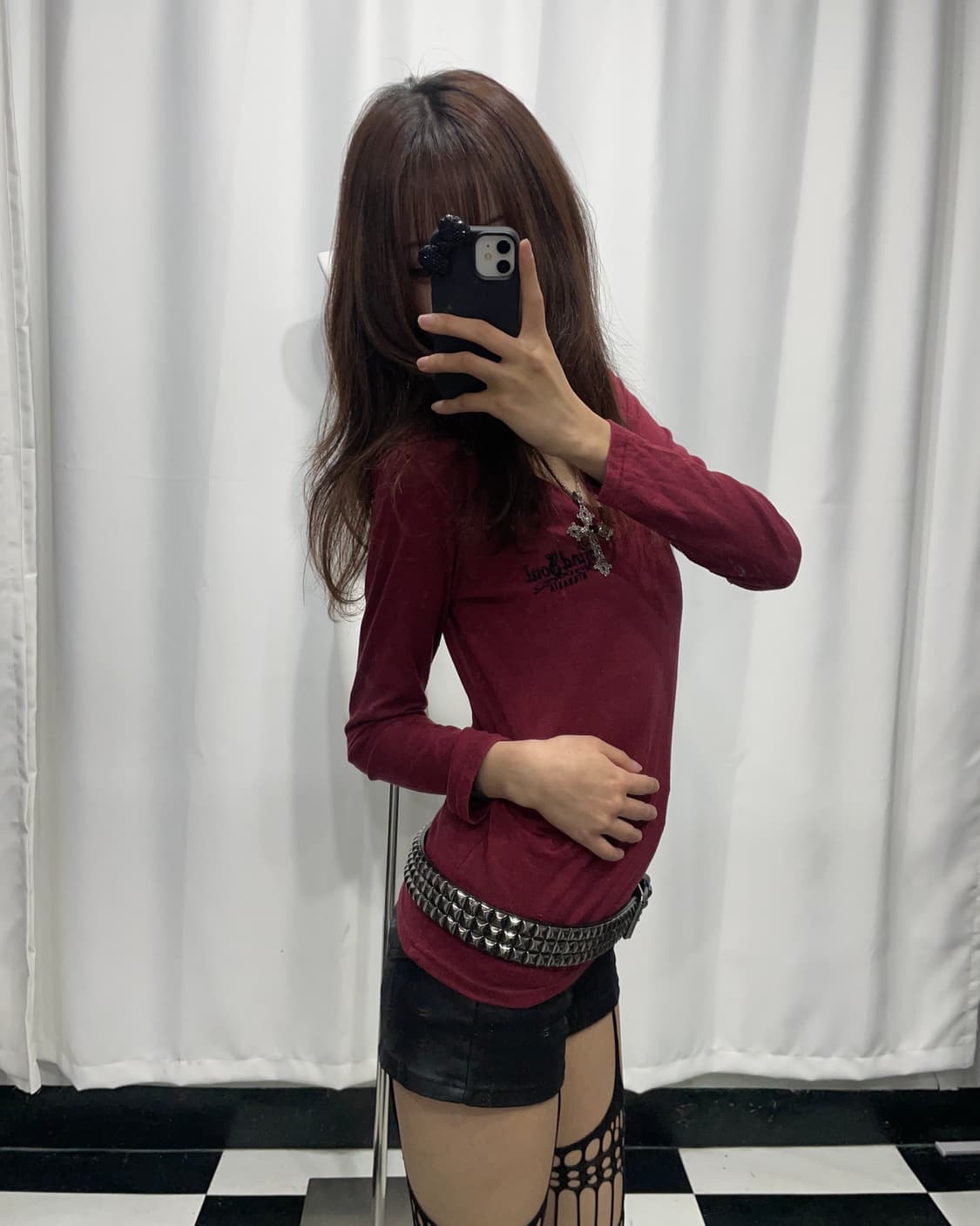 🎸레드 백 프린팅 롱슬리브🎸 상품이미지1