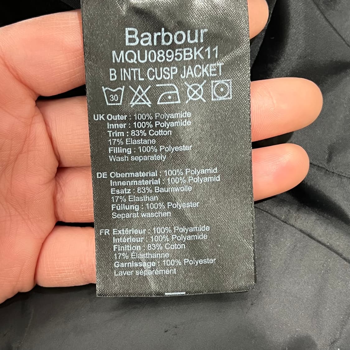 바버 인터네셔널 경량패딩 자켓 s09419 상품이미지7