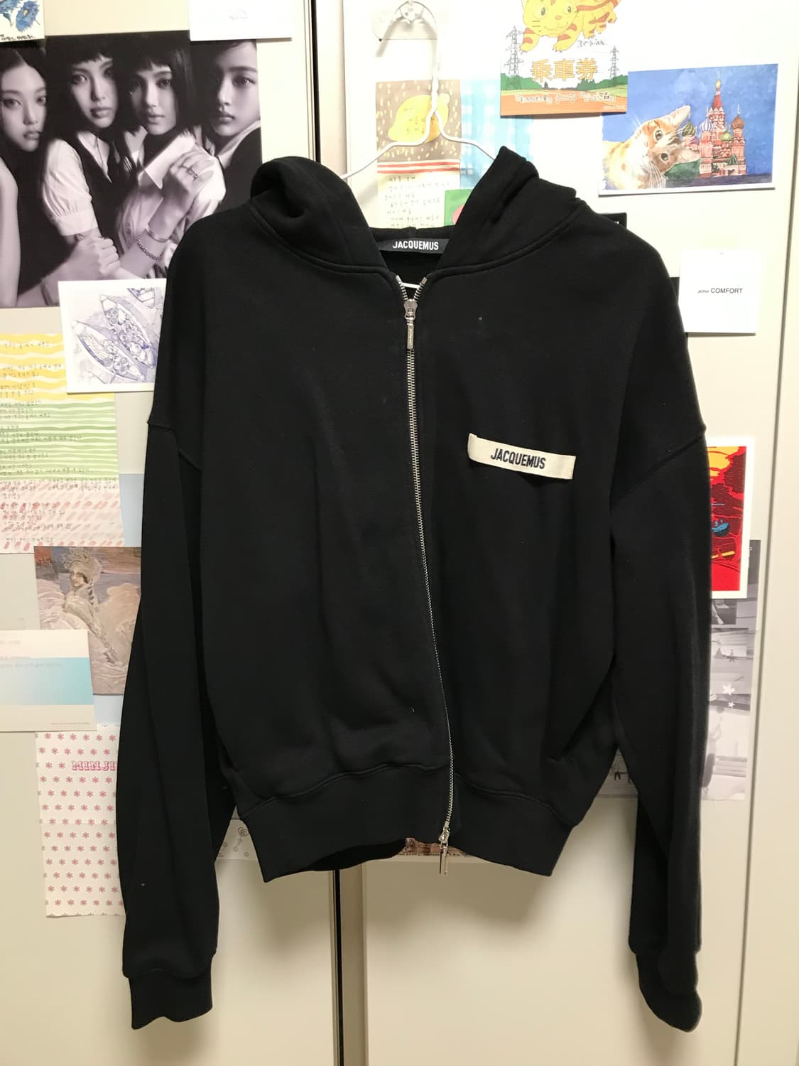 자크뮈스 로고 패치 코튼 후드 집업 S 상품이미지3