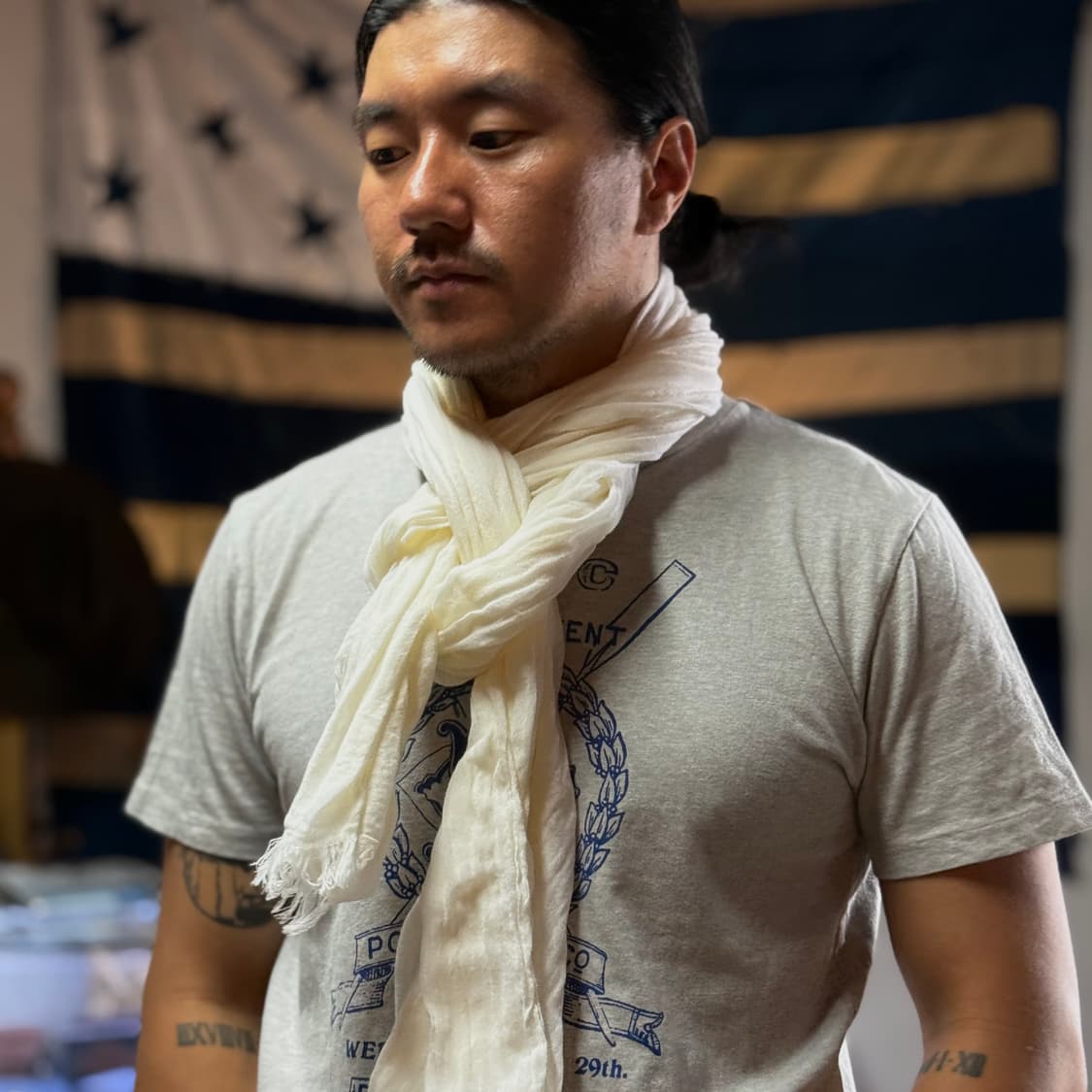 폴로 랄프로렌 린넨 블랜드 스카프 상품이미지7