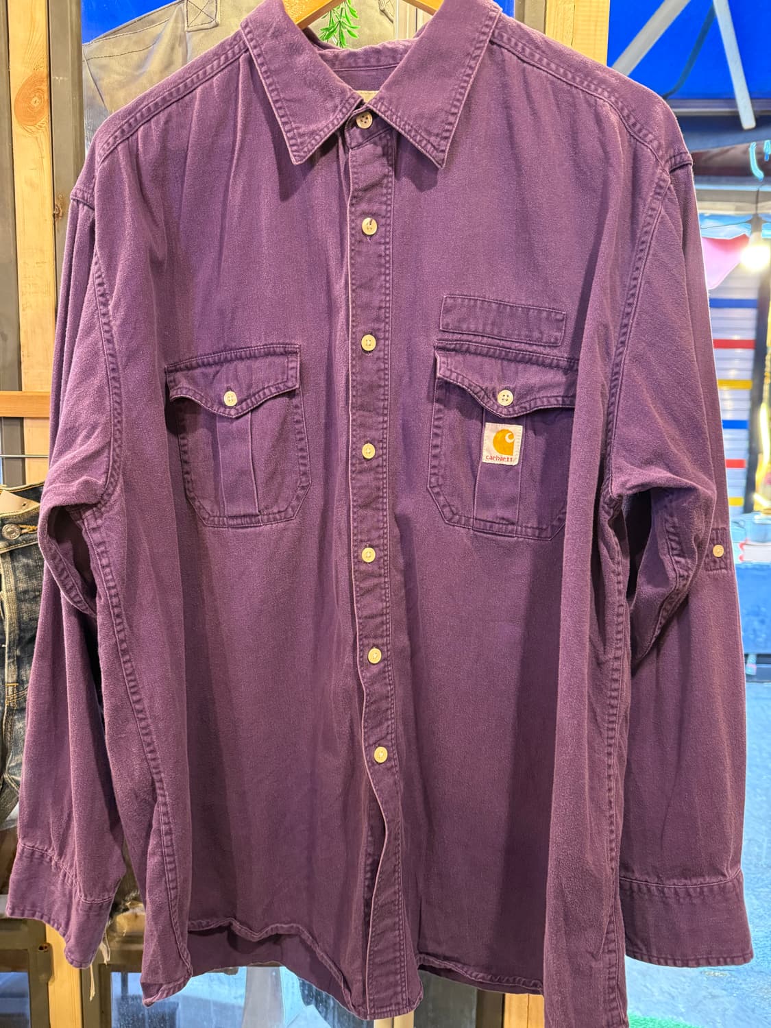 칼하트 퍼플 셔츠 상품이미지1