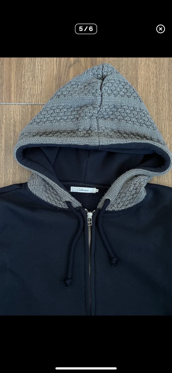 Waffle Knit Fleece-Lined Zip-up Hoodie 상품이미지4