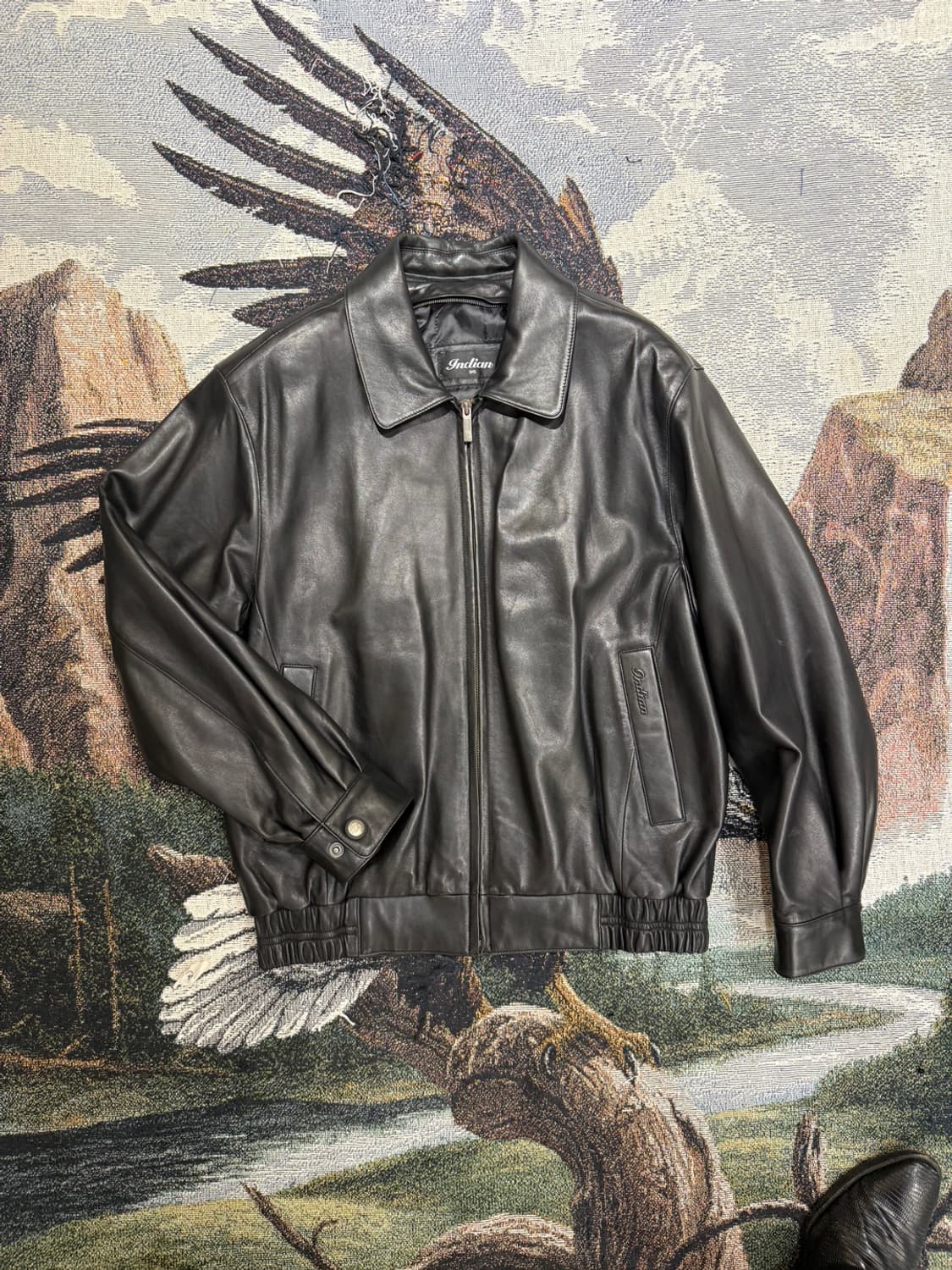 빈티지 INDIAN 레더 자켓 상품이미지1
