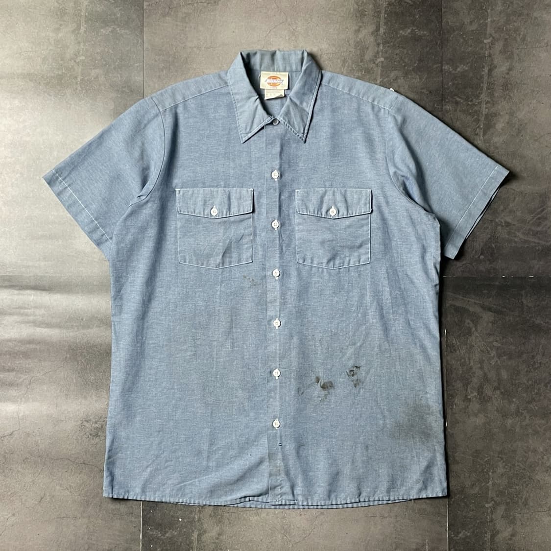 DICKIES 90s 디키즈 빈티지 샴브레이 반팔 워크 셔츠 A00990 상품이미지1