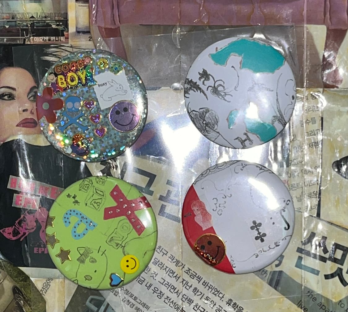 뱃지 브로치 핀버튼 (4ea 1set) 상품이미지4