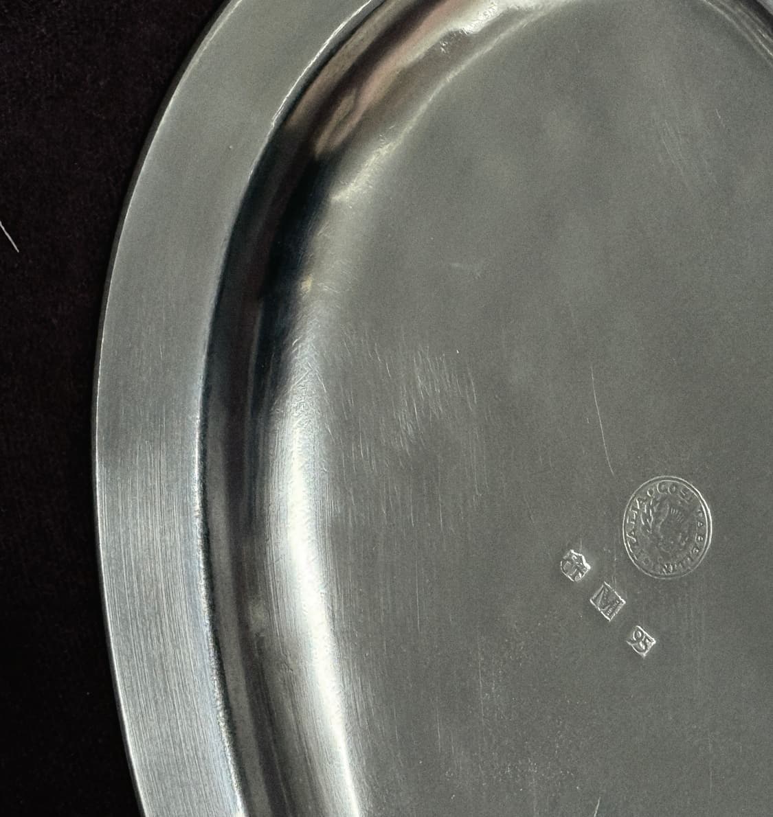 미사용 / 코지타벨리니 하트 트레이 퓨터 쿠오레 접시 상품이미지3