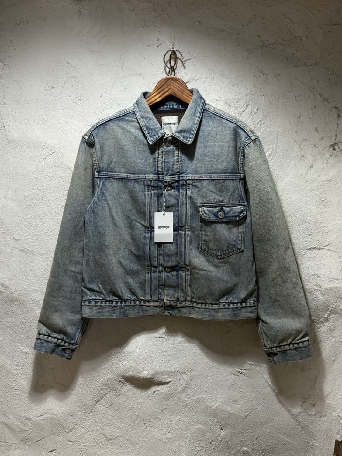 바우와우 Bowwow 블랭킷 라인드 에이징 가공 데님 재킷 상품이미지1