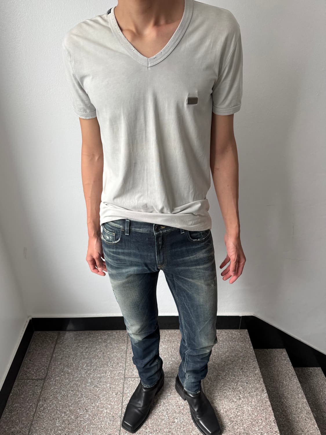 00s Dolce&Gabbana plate destroyed tee 상품이미지2