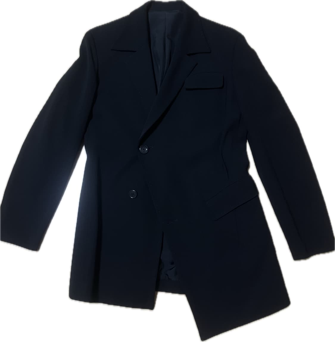 요지야마모토 비대칭 스티치 자켓 상품이미지1