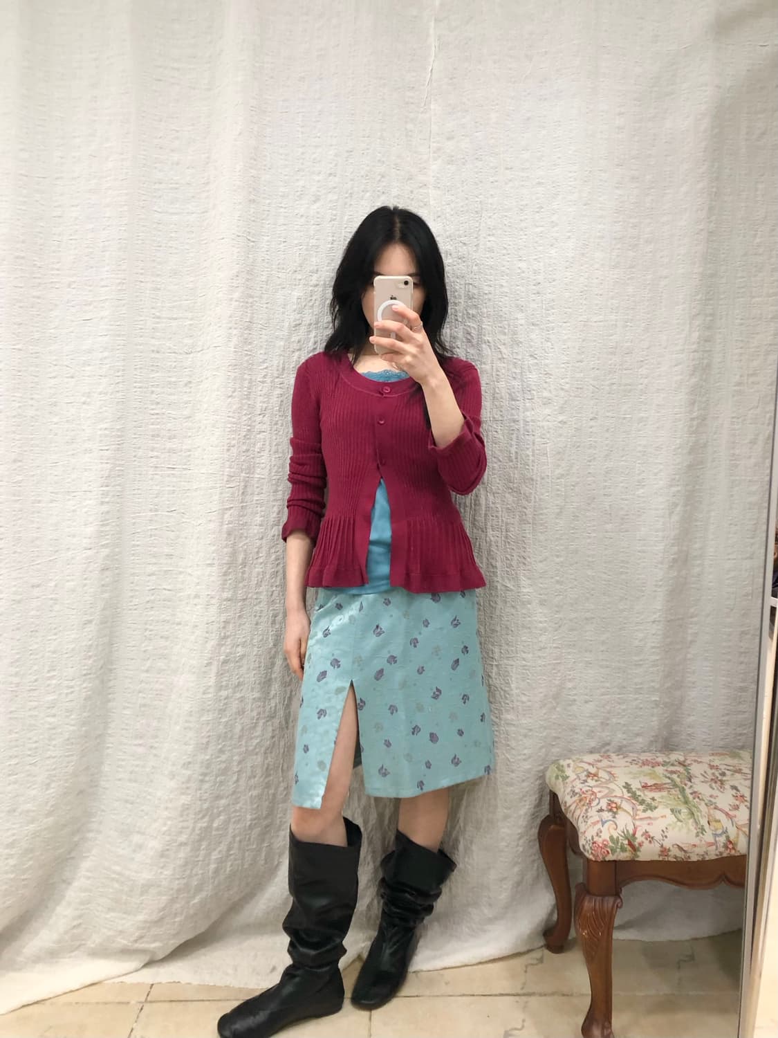 soft plum flow cardigan 상품이미지2