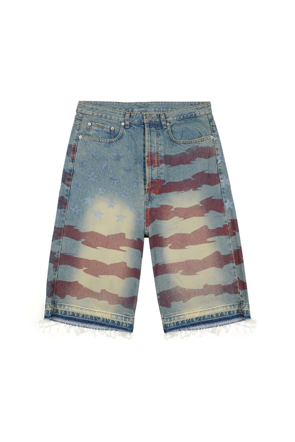 (2)웨스켄 성조기 하프 데님 상품이미지1