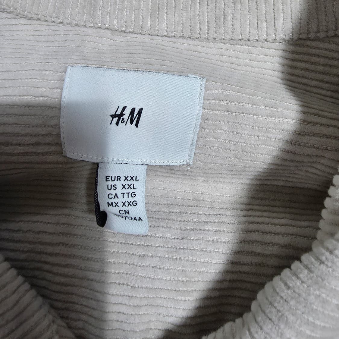 (XXL)H&M 코듀로이 셔켓 상품이미지4