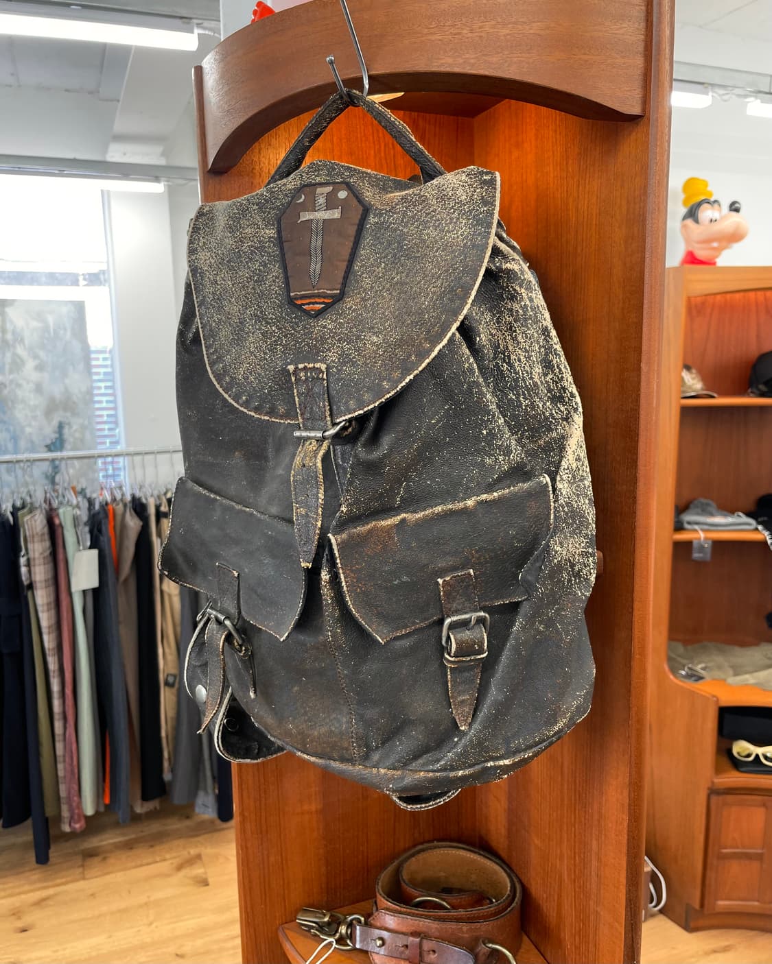 빈티지 레더 백팩 상품이미지4