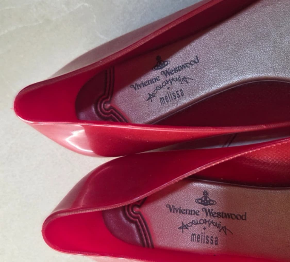 Vivienne westwood 멜리사 비비안 플랫슈즈 레드 상품이미지3