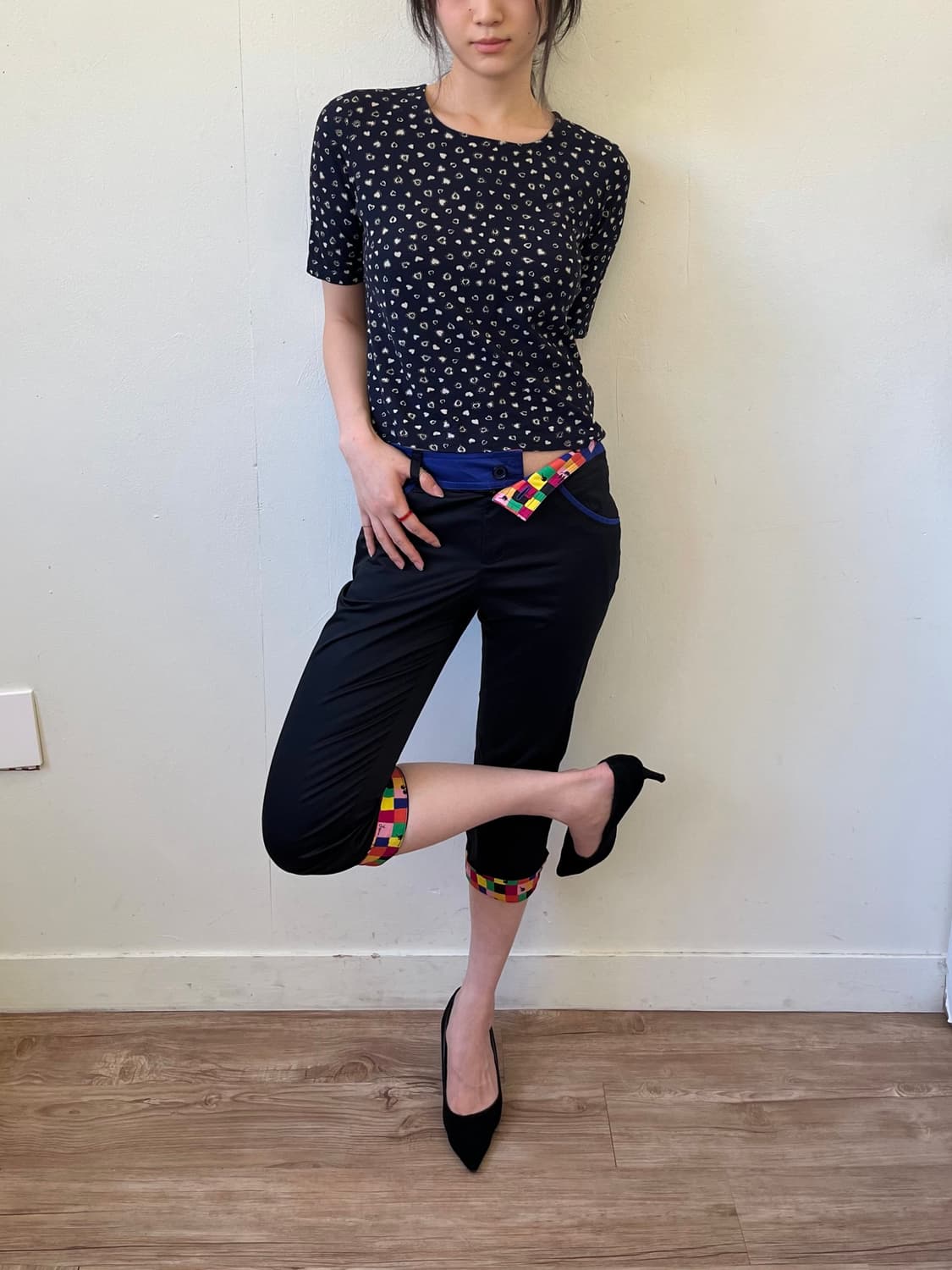 SONIA RYKIEL 컬르블럭 카프리 팬츠 상품이미지6