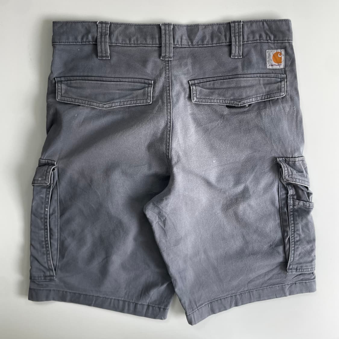 Carhatt  칼하트 워시드 그레이 워크 카고 하프팬츠 상품이미지1