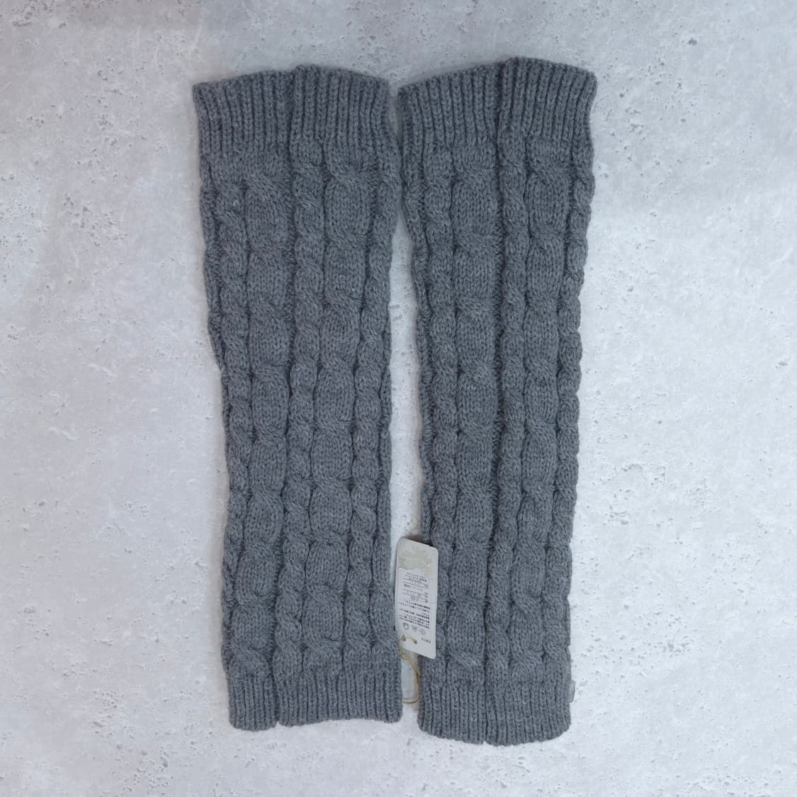 일본제 레이 꽈배기 니트워머 벨벳리본 상품이미지2