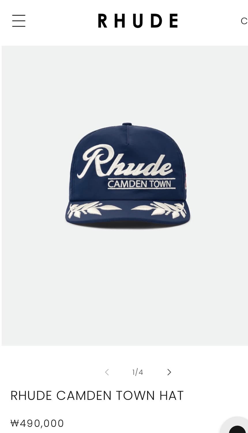 RHUDE CAMDEN 루드 모자 상품이미지2