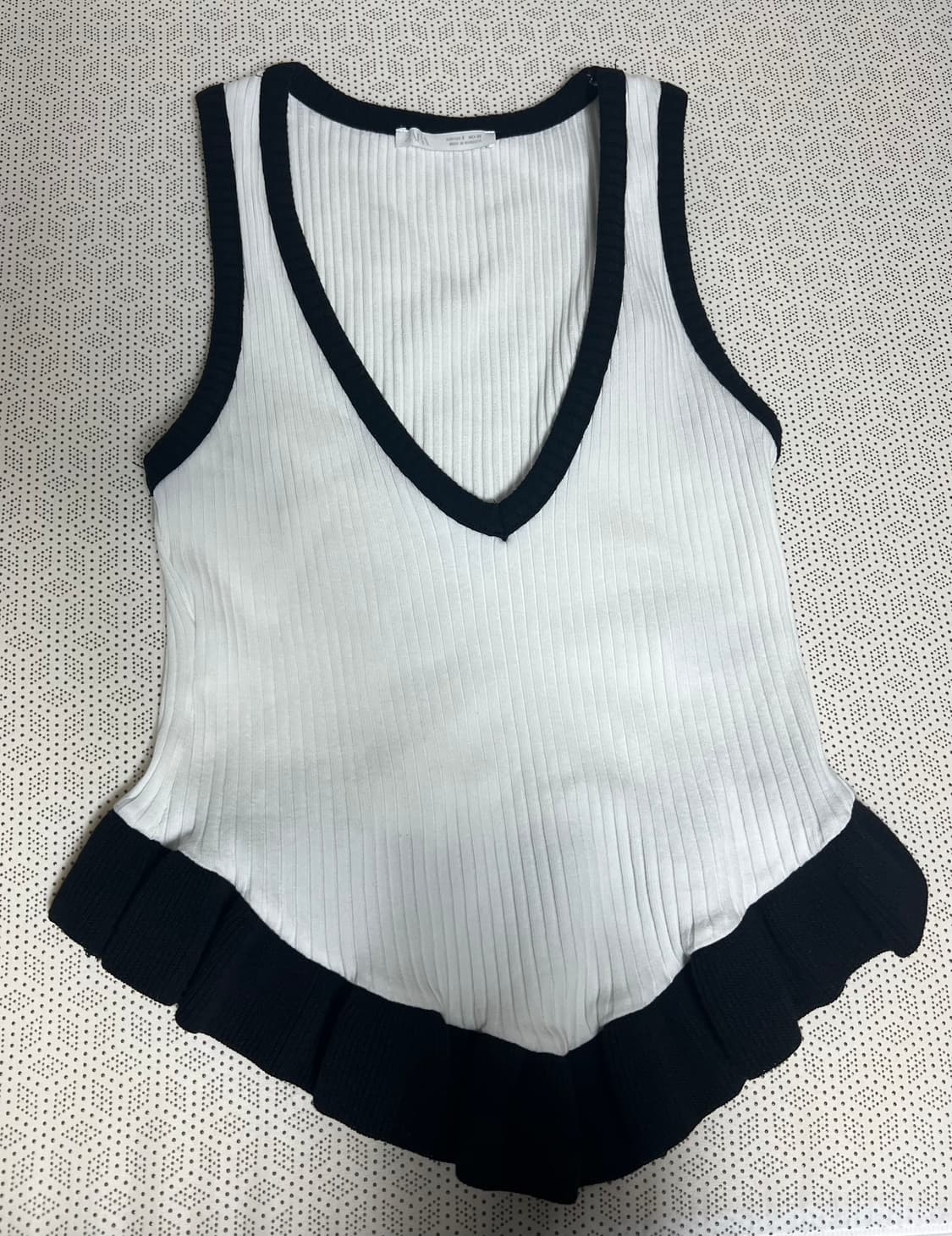 자라 ZARA 배색 니트 탑 (4770/170/064/S) 상품이미지2