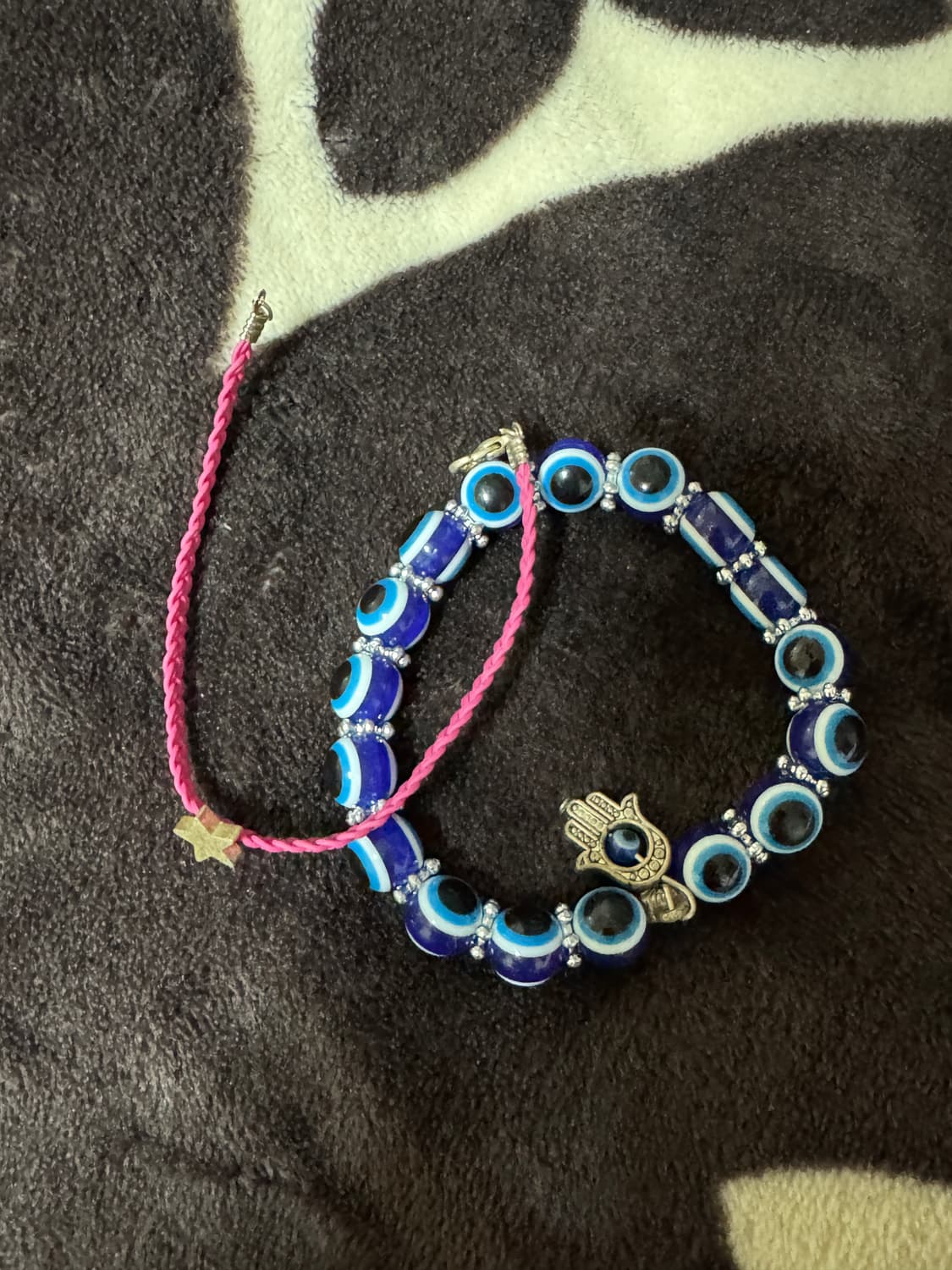 이블아이 팔찌 + 핑크색 줄 (새거) 상품이미지1