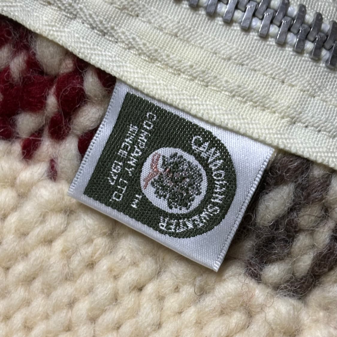 Canadian Sweater 캐나다 코위찬 헤비울 스웨터 상품이미지7