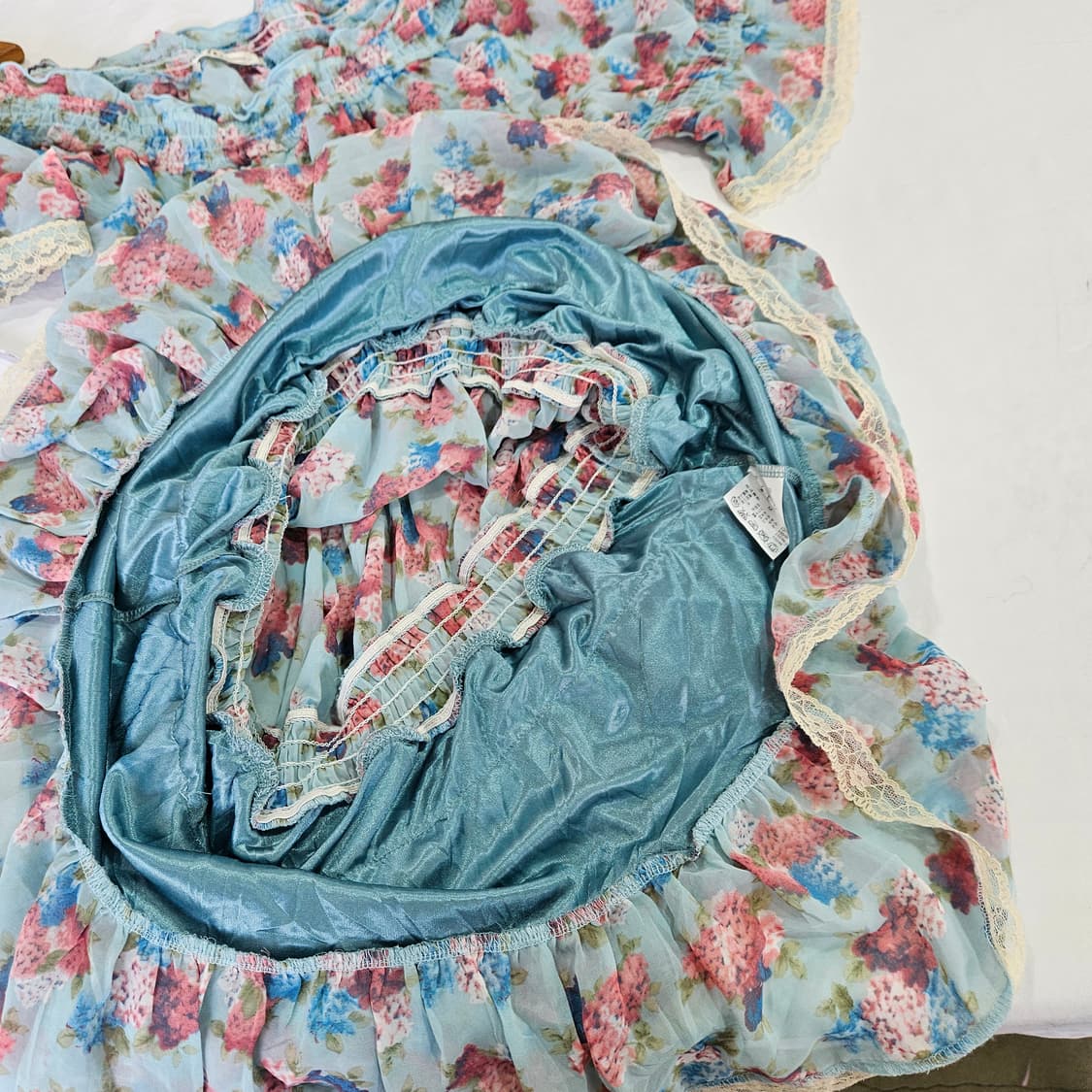 엑시즈팜 (axes femme)  플라워 티어드 원피스 상품이미지7