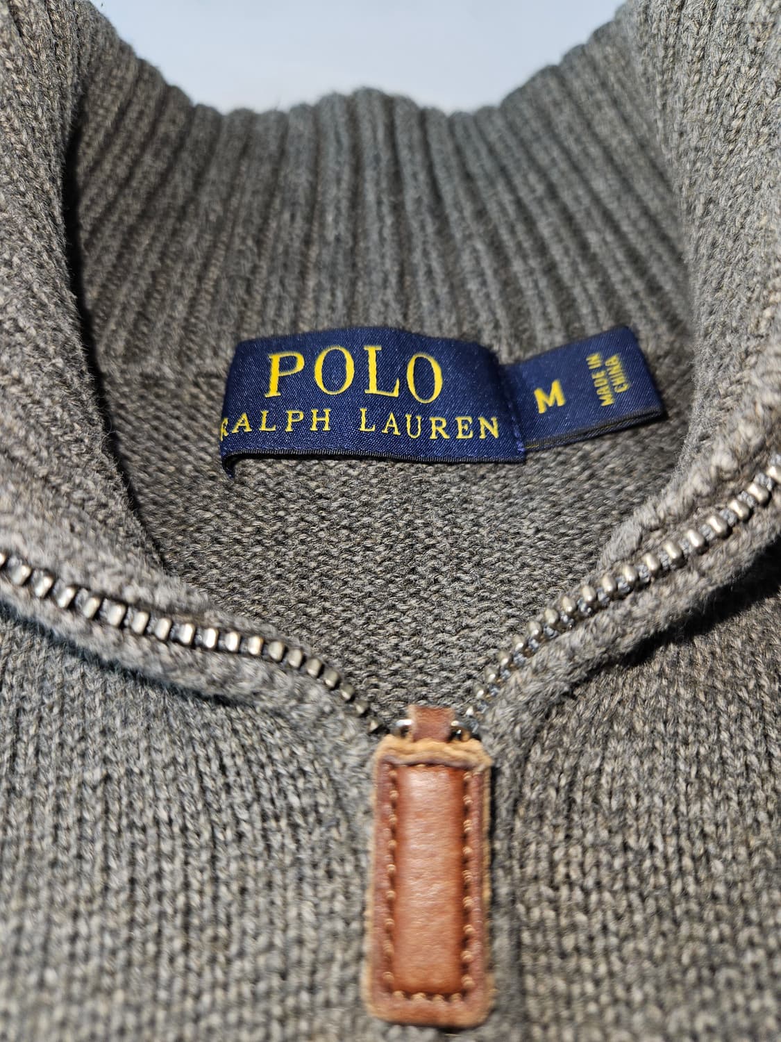 폴로 랄프로렌 신형라벨 니트 하프집업 반집업 스웨터 M 상품이미지3