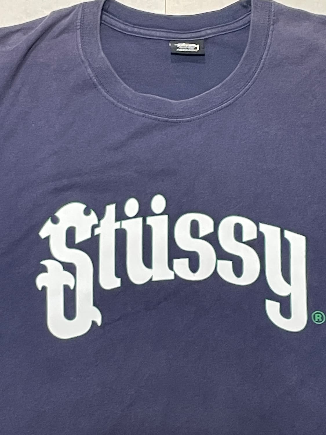 00s Stussy Soda T shirt Navy 스투시 네이비 XL 상품이미지1