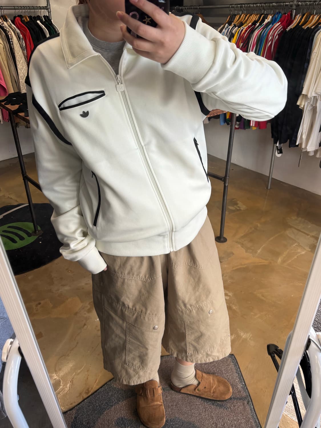 아디다스 화이트 트랙탑 자켓 상품이미지1