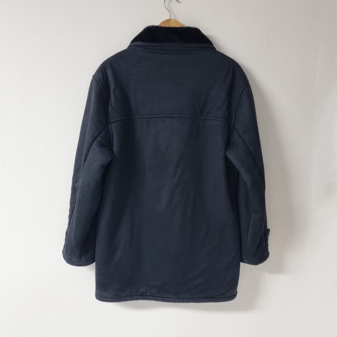 빈티지 스웨이드 더블코트 블랙 - L 상품이미지5