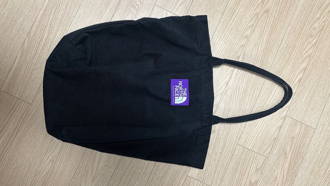 노스페이스 퍼플라벨 코듀로이 토트백 블랙 상품이미지1