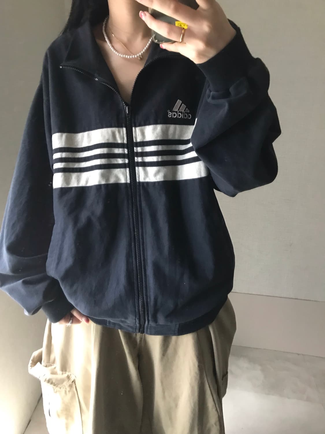 아디다스 90s 오버핏 면집업 상품이미지2