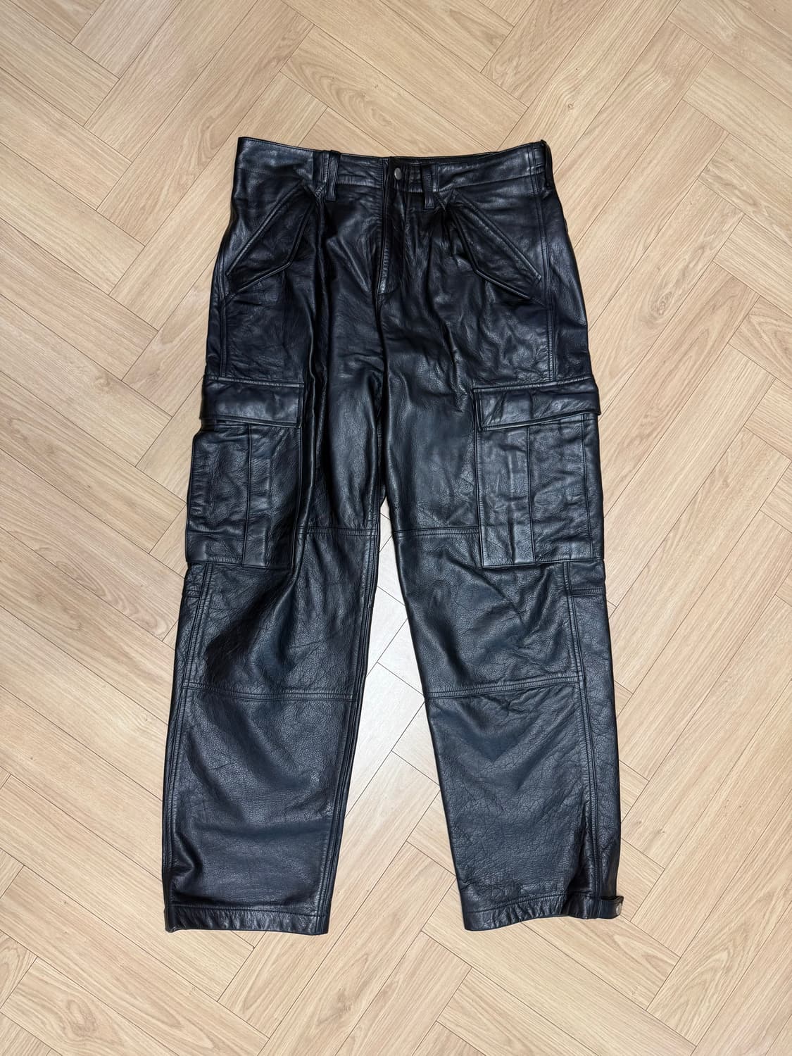 스투시 밀리터리 카고 가죽 바지 상품이미지1