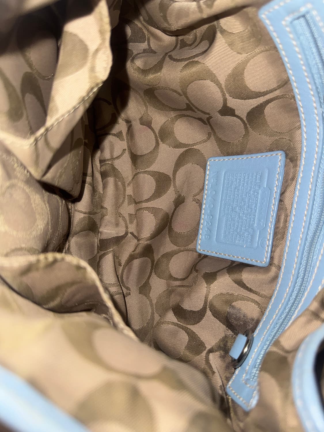 희귀 🩵 Coach 스카이 블루 버클 숄더백 ☁️🧊 상품이미지6