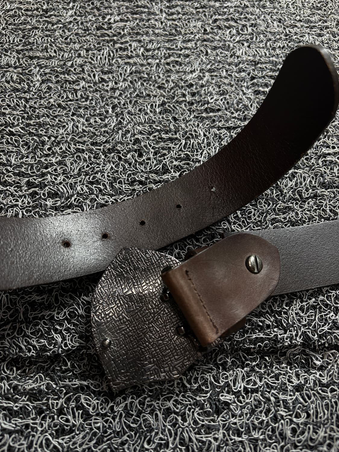 디스퀘어드 Y2K 빅버클 아메카지 레더 벨트 3195 상품이미지5