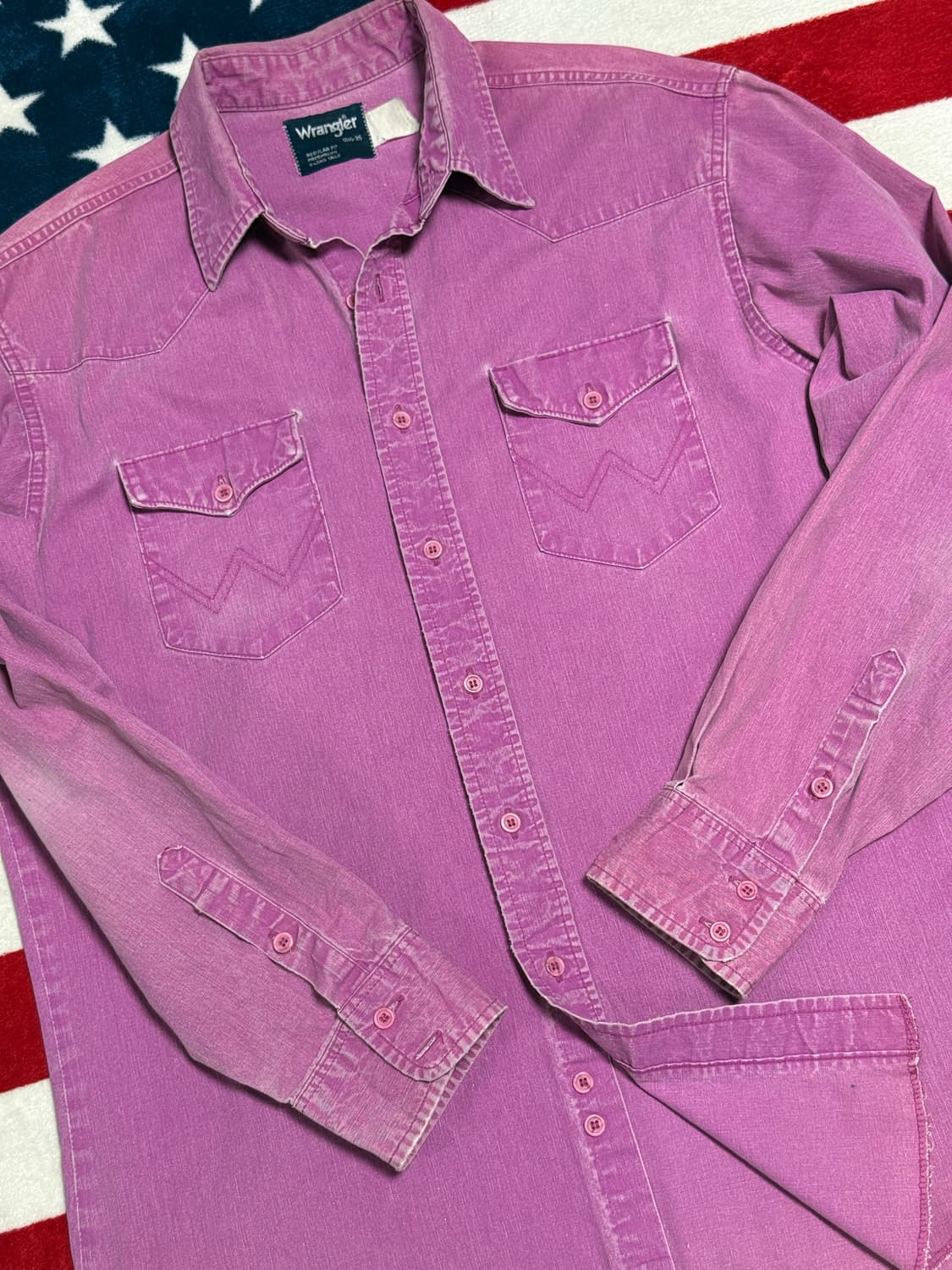 랭글러 웨스턴셔츠 90s Wrangler western shirt 빈티지 상품이미지5